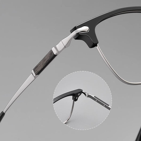 Browline Glasses EF1085 - Wide Frames For Men With Larger Heads