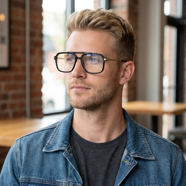 Aviator Glasses YSAC1068 - Wide Frames for Men with Larger Heads