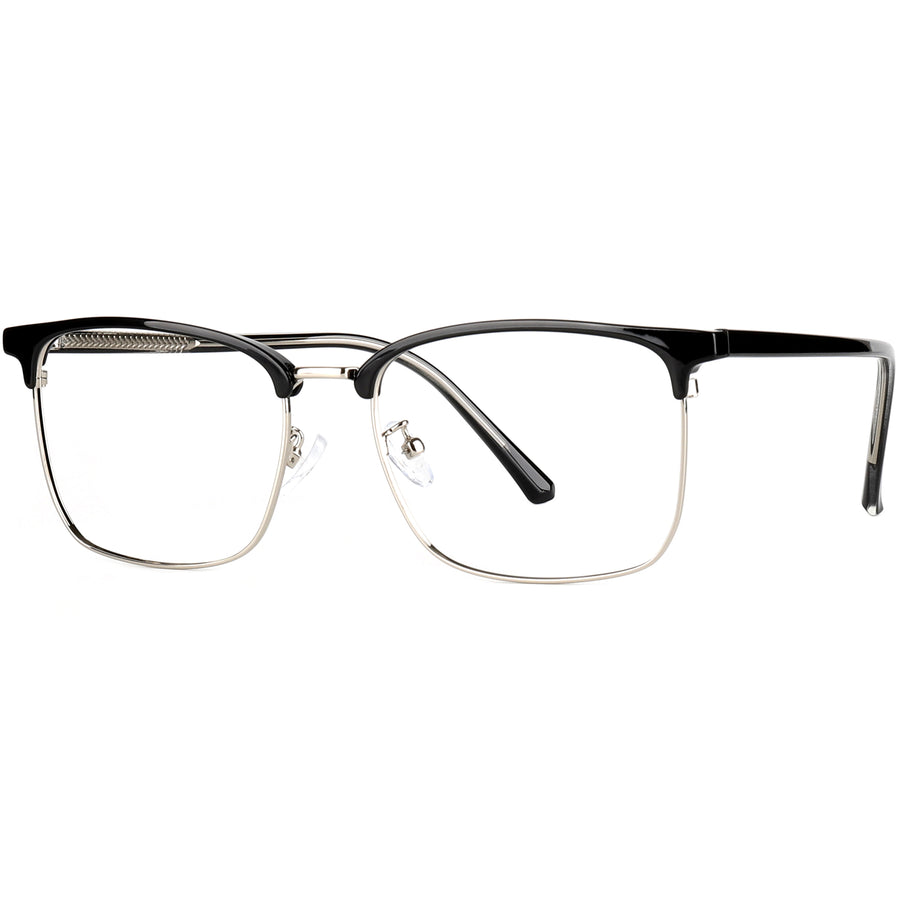 Square Glasses EF1108 - Wide Frames for Men with Larger Heads