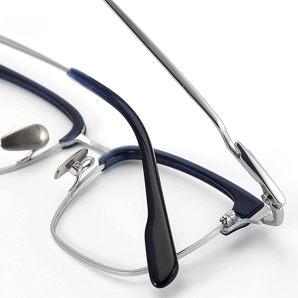 Browline Glasses EF1103 - Wide Frames for Men with Larger Heads