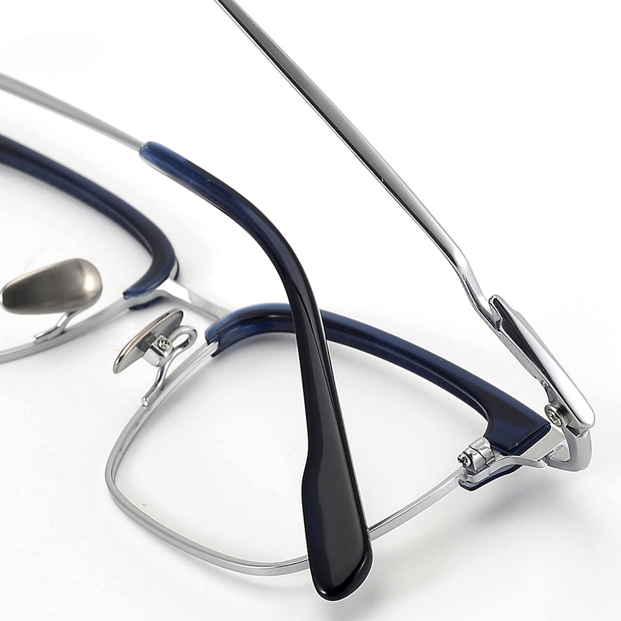 Browline Glasses EF1103 - Wide Frames for Men with Larger Heads