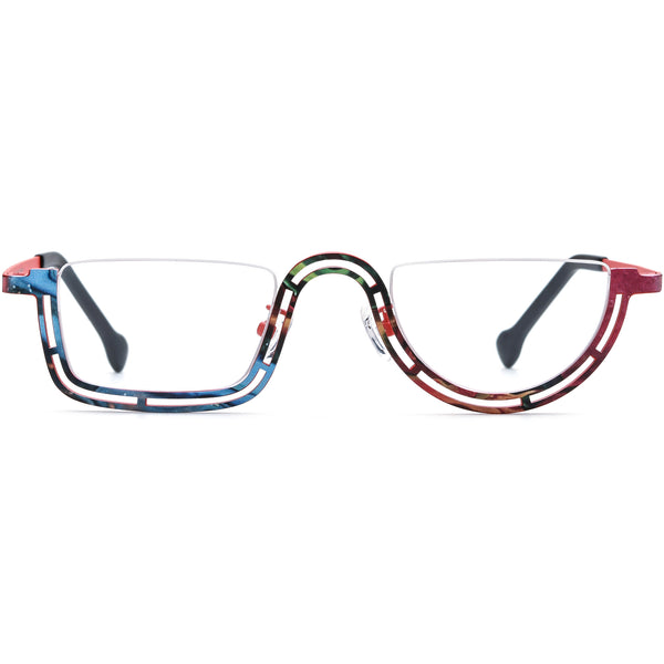 Reverse Half Rim Glasses | Eyeshells