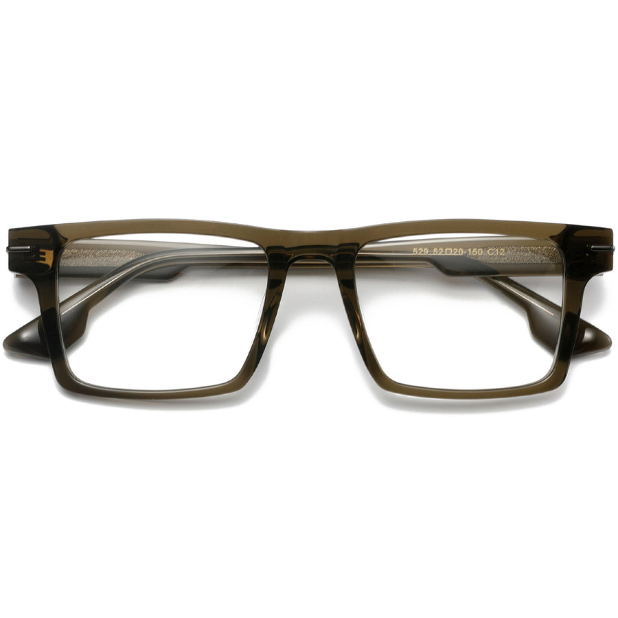 Rectangle Glasses EF1107 - Wide Frames for Men with Larger Heads