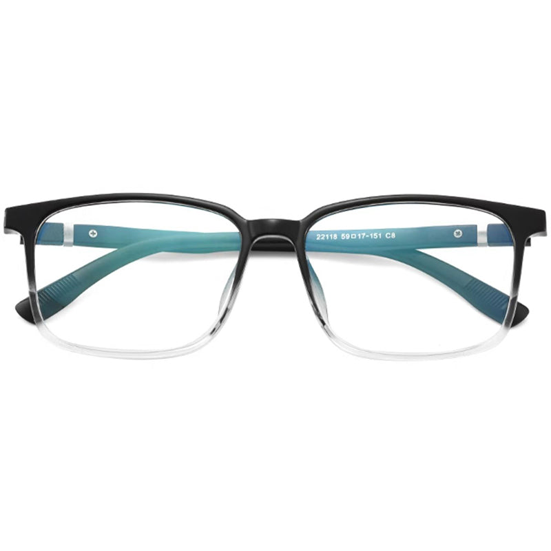 Rectangle Glasses EF1013 - Wide Frames for Men with Larger Heads