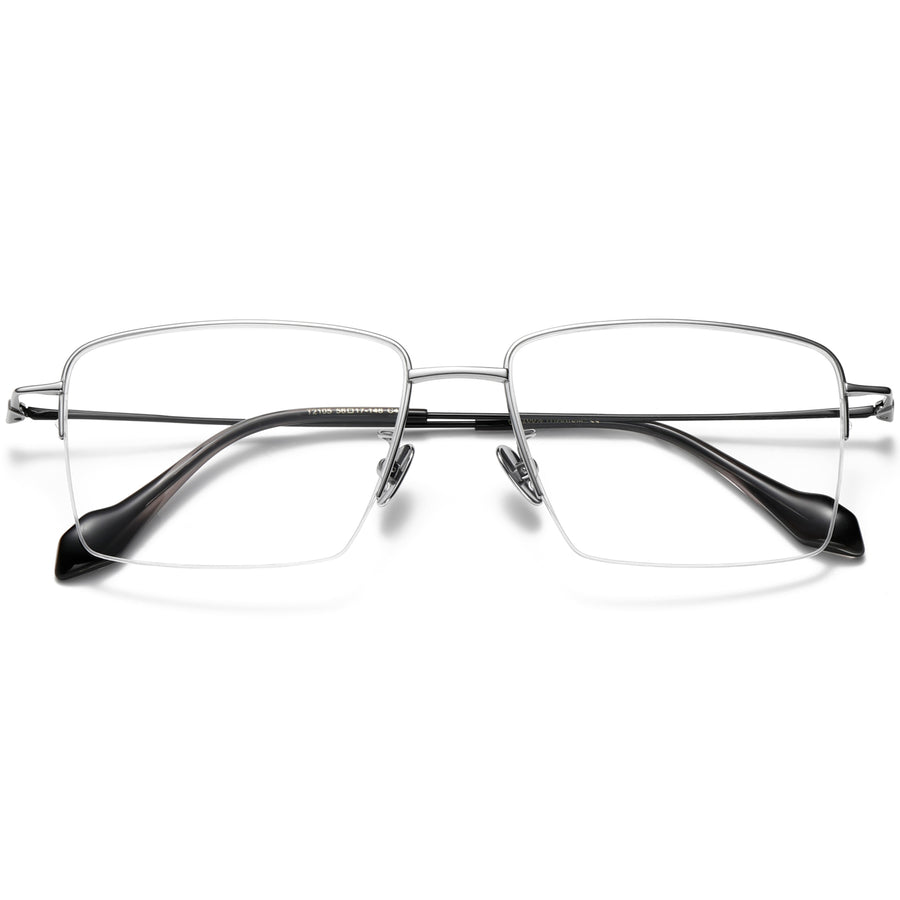 Square Glasses EF1137 - Wide Frames for Men with Larger Heads