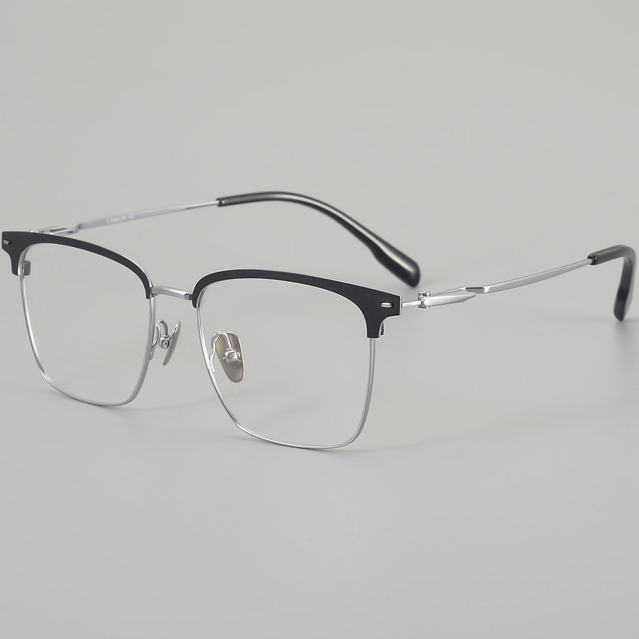 Browline Glasses EF1122 - Wide Frames for Men with Larger Heads