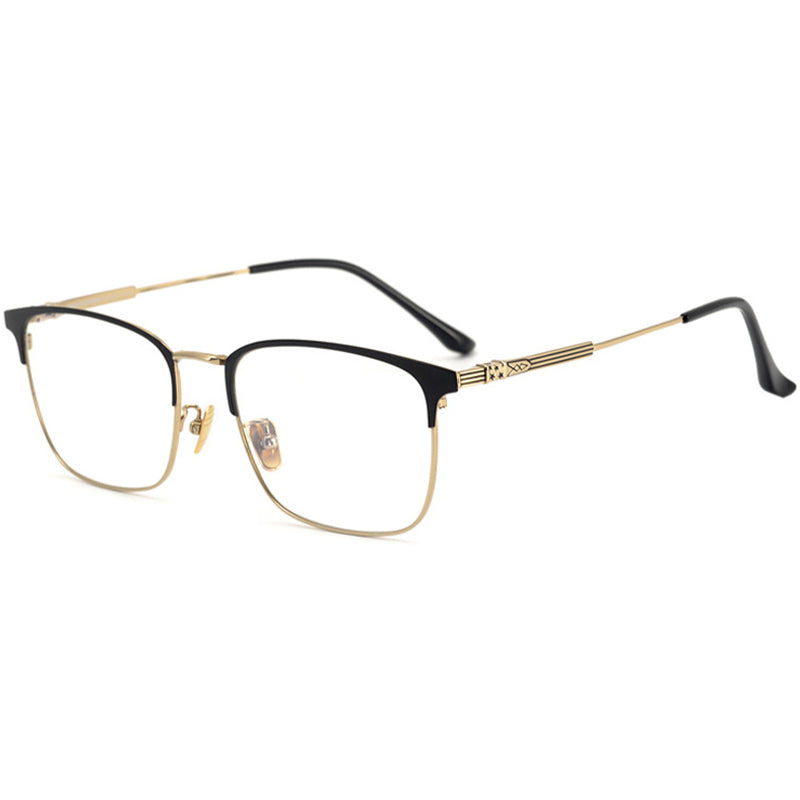 Square Glasses EF1030 - Wide Frames for Men with Larger Heads