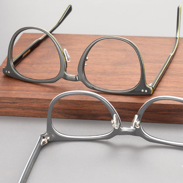 Round Glasses A1172 - Wide Frames for Men with Larger Heads