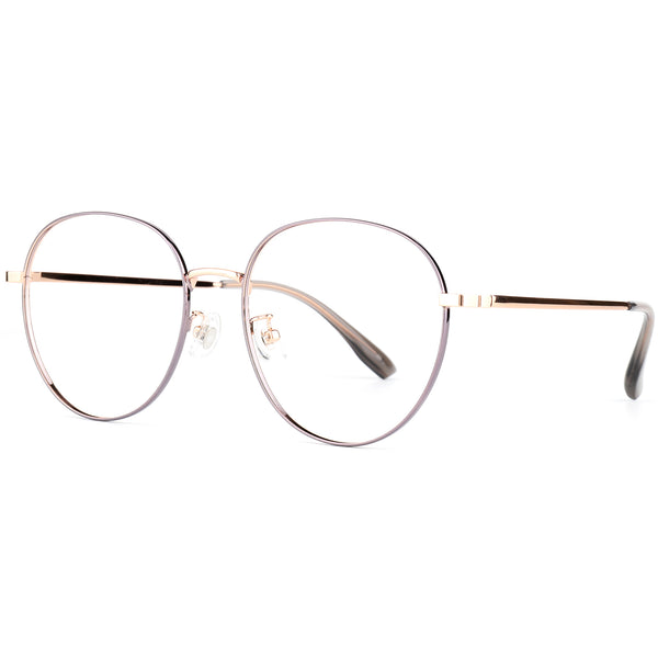 Round Glasses EF1145 - Wide Frames for Men with Larger Heads