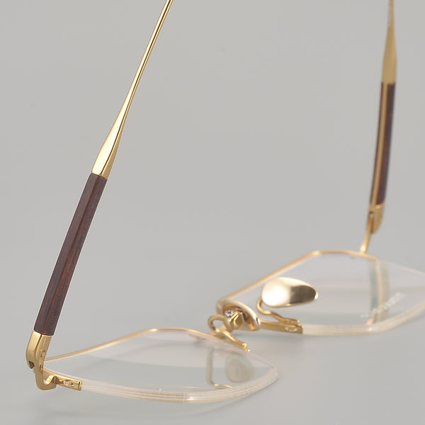 Square Glasses EF1127 - Wide Frames for Men with Larger Heads