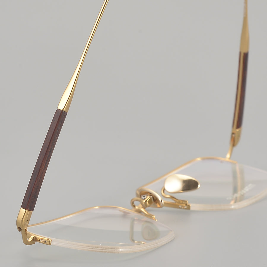 Square Glasses EF1127 - Wide Frames for Men with Larger Heads