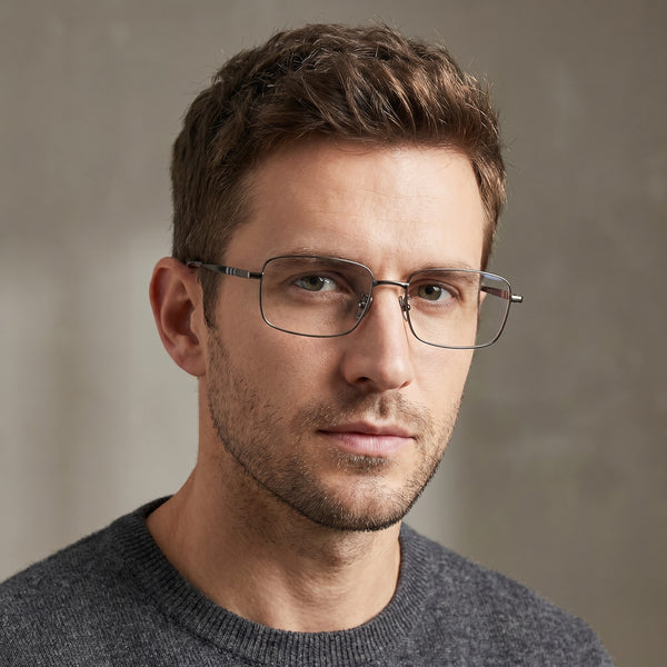 Rectangle Glasses EF1153 - Wide Frames for Men with Larger Heads