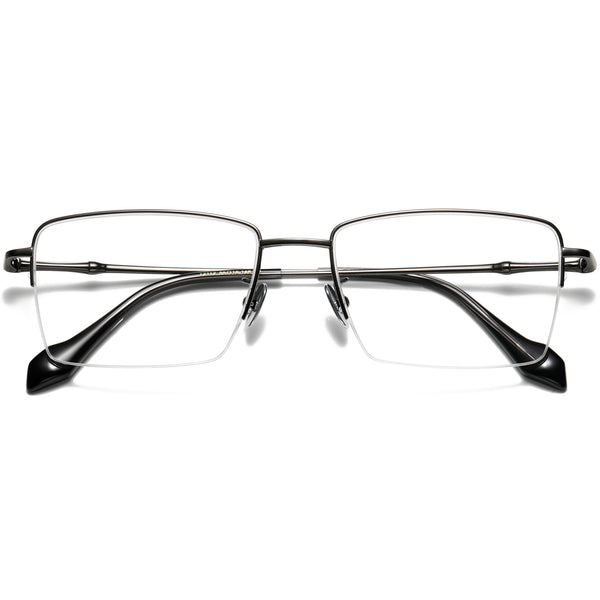 Square Glasses EF1135 - Wide Frames for Men with Larger Heads