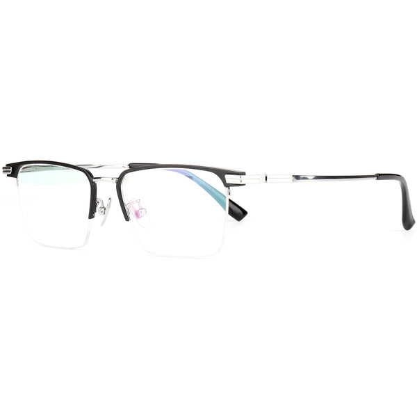 Square Glasses EF1113 - Wide Frames for Men with Larger Heads
