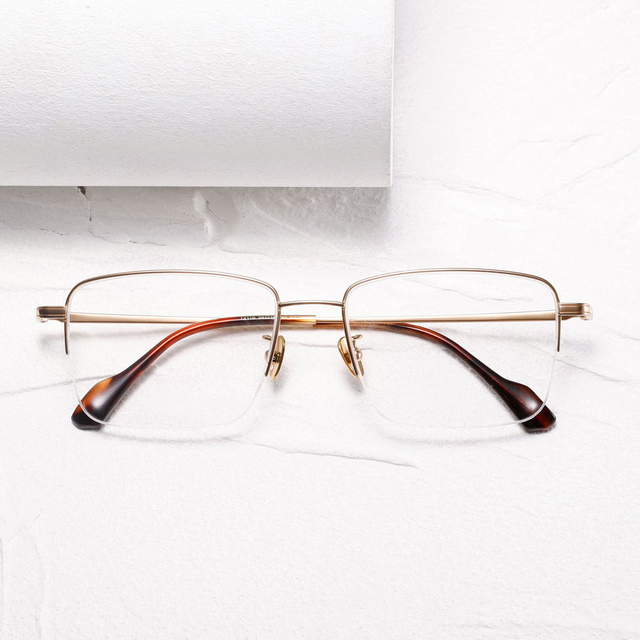 Square Glasses EF1136 - Wide Frames for Men with Larger Heads