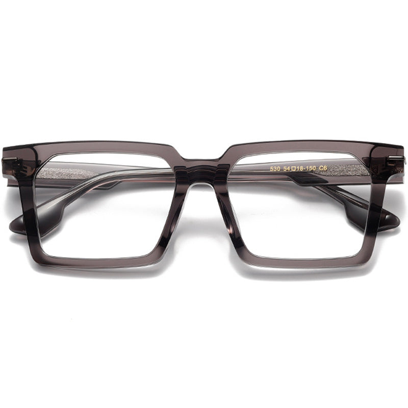 Square Glasses HT1003 - Wide Frames For Men With Larger Heads