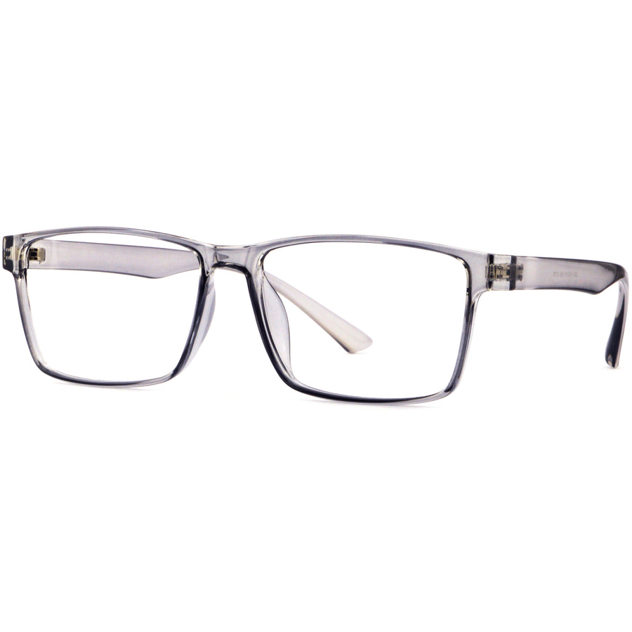 Rectangle Glasses A3918 - Wide Frames for Men with Larger Heads