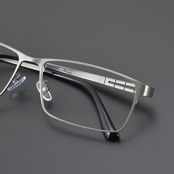 Rectangular Glasses EF1049 - Wide Frames for Men with Larger Heads