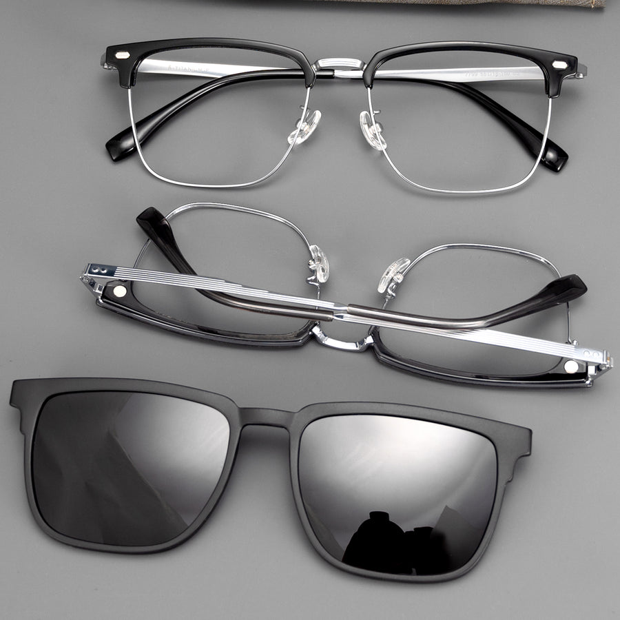 Browline Glasses EF1092 - Wide Frames for Men with Larger Heads