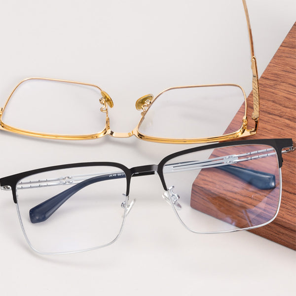 Square Glasses A3089 - Wide Frames for Men with Larger Heads