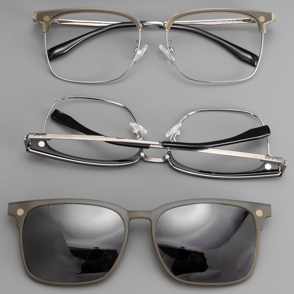 Browline Glasses EF1093 - Wide Frames for Men with Larger Heads
