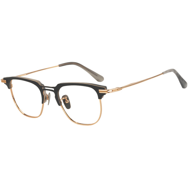 Browline Glasses EF1014 - Wide Frames for Men with Larger Heads