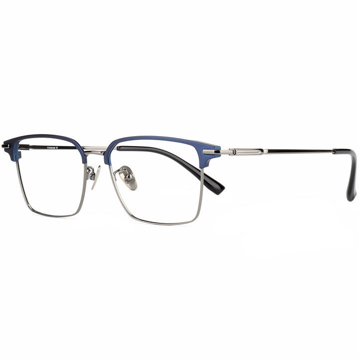 Square Glasses EF1114 - Wide Frames for Men with Larger Heads