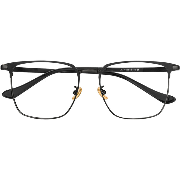 Square Glasses A1042 - Wide Frames for Men with Larger Heads