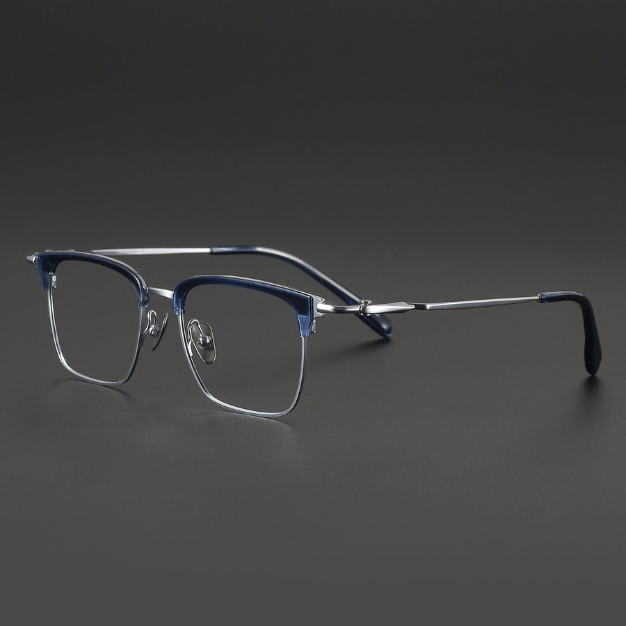 Browline Glasses EF1103 - Wide Frames for Men with Larger Heads