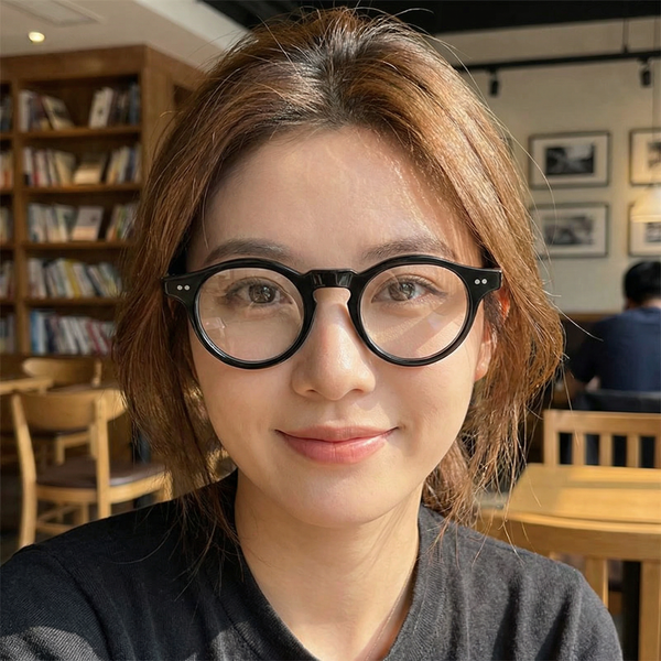 Buffalo Horn Round Glasses NJ1100