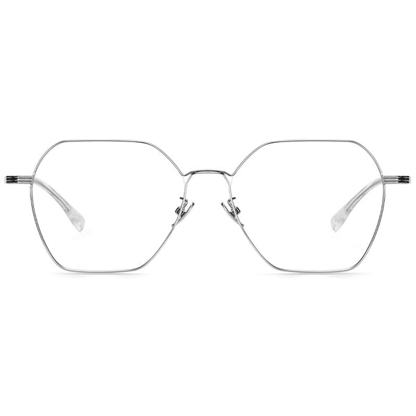 Geometric Glasses A2494 - Wide Frames for Men with Larger Heads