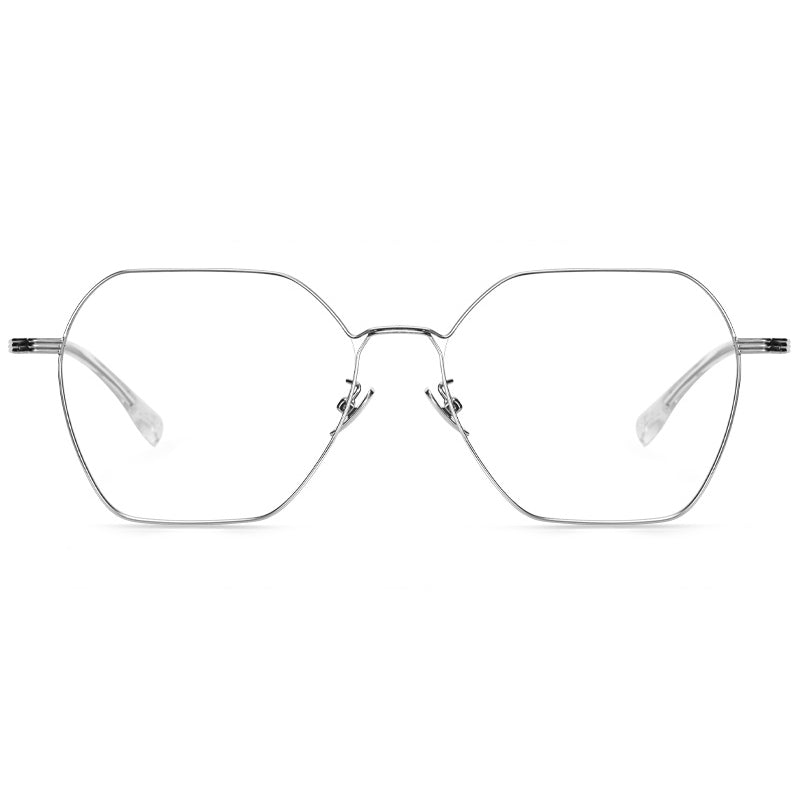 Geometric Glasses A2494 - Wide Frames for Men with Larger Heads