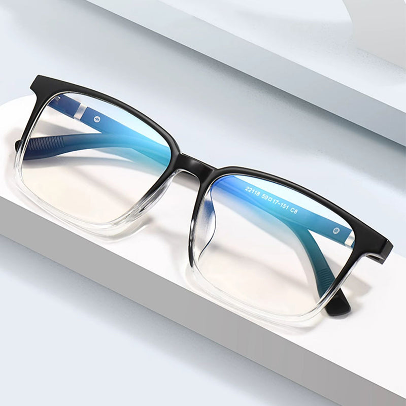 Rectangle Glasses EF1013 - Wide Frames for Men with Larger Heads