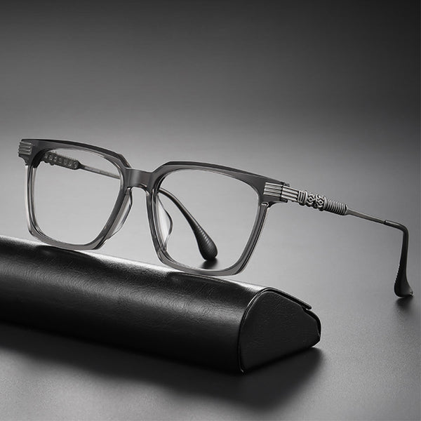 Square Glasses A3921 - Wide Frames for Men with Larger Heads