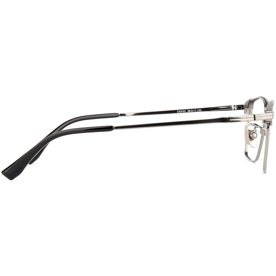 Rectangle Glasses EF1112 - Wide Frames for Men with Larger Heads