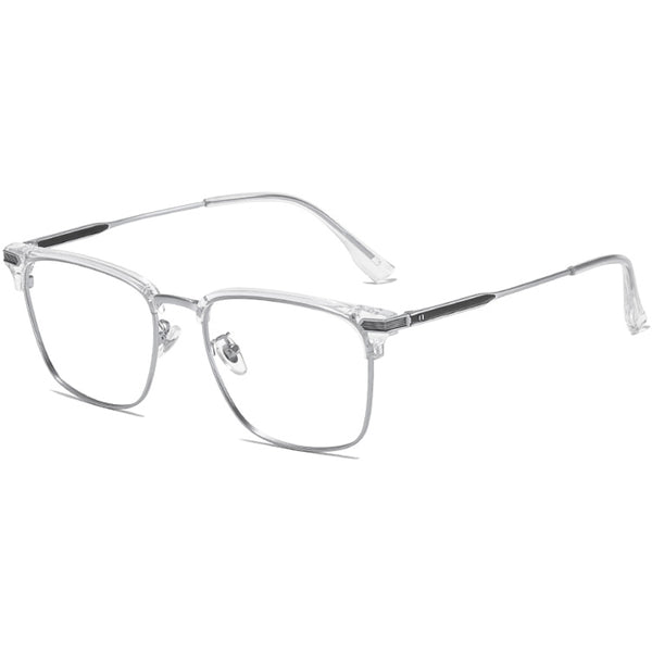 Browline Glasses EF1002 - Wide Frames for Men with Larger Heads