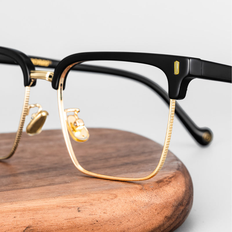 Browline Glasses A3914 - Wide Frames for Men with Larger Heads
