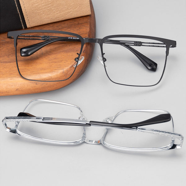 Square Glasses A3089 - Wide Frames for Men with Larger Heads