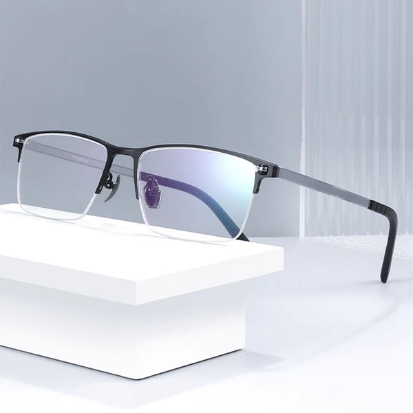 Rectangle Glasses EF1053 - Wide Frames For Men With Larger Heads