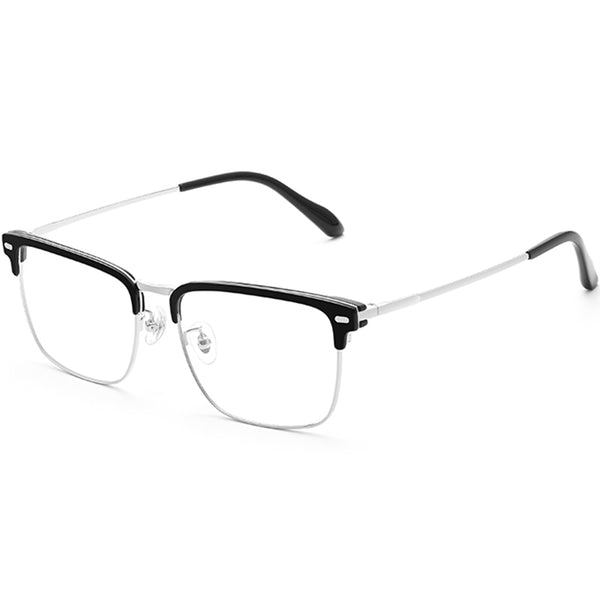 Browline Glasses EF1084 - Wide Frames For Men With Larger Heads