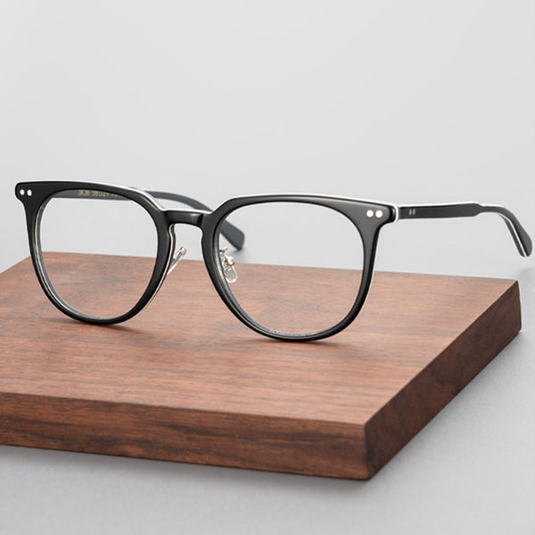 Round Glasses A1172 - Wide Frames for Men with Larger Heads