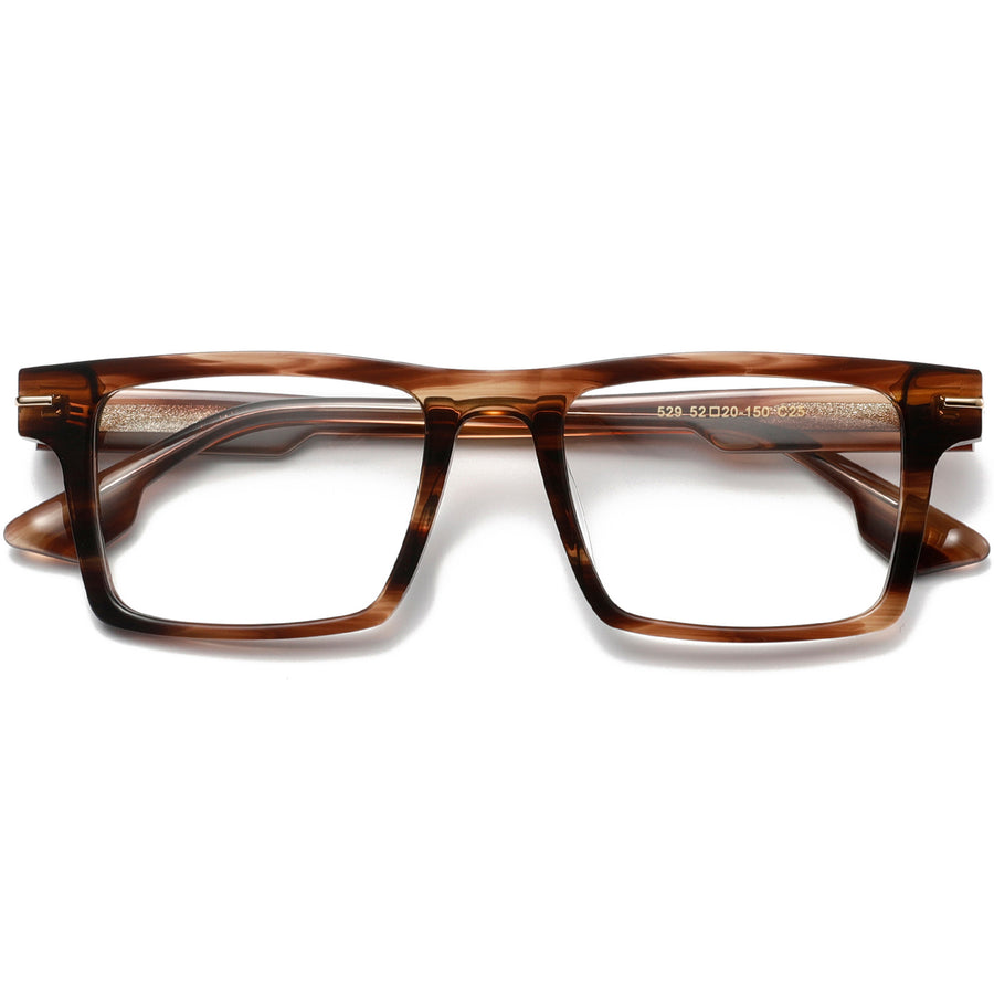 Rectangle Glasses EF1107 - Wide Frames for Men with Larger Heads