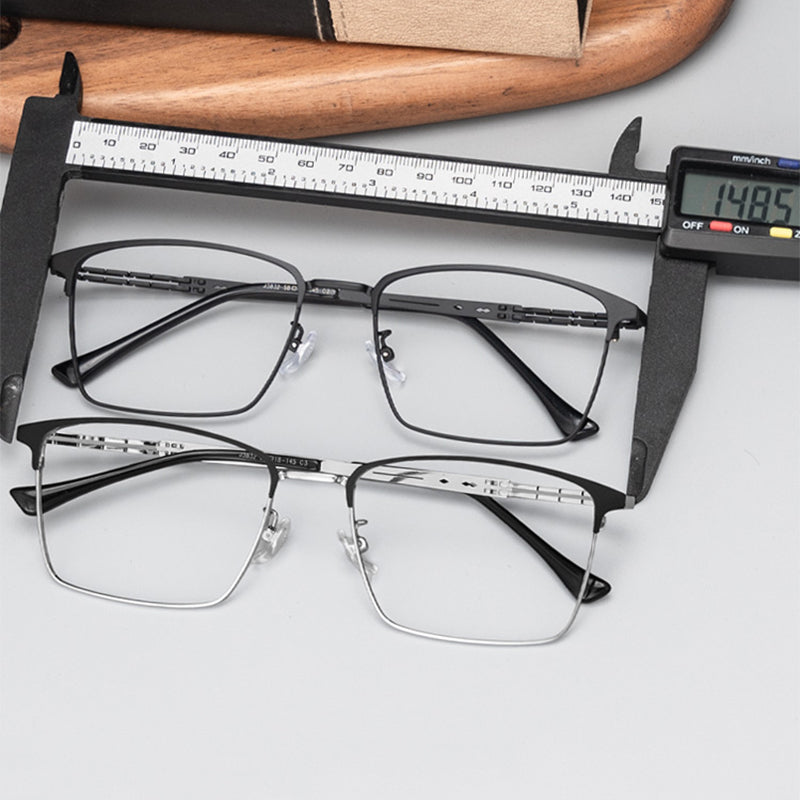 Rectangle Glasses EF1007 - Wide Frames for Men with Larger Heads
