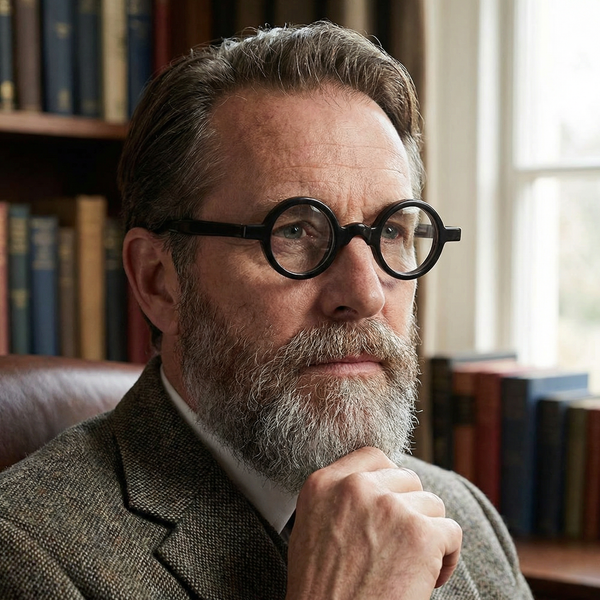 Buffalo Horn Round Glasses NJ1011