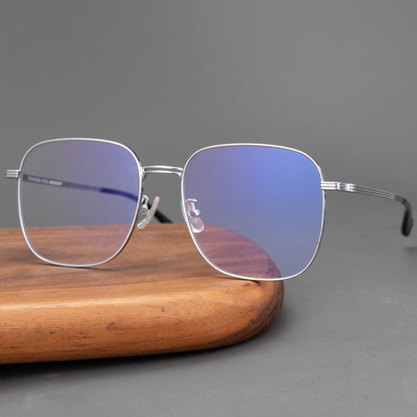 Square Glasses EF1004 - Wide Frames for Men with Larger Heads