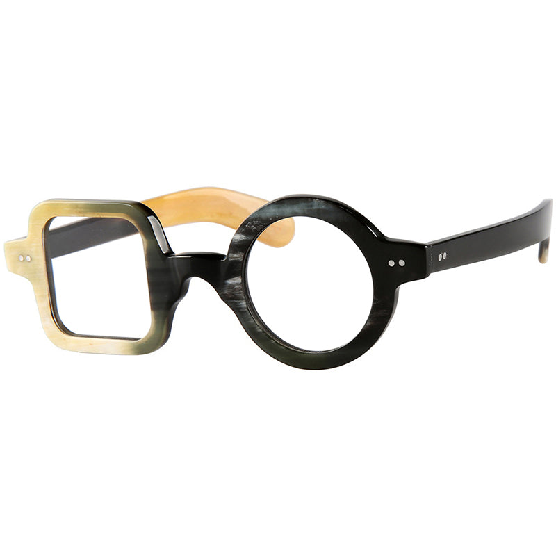 Buffalo Horn Geometric Glasses NJ1147