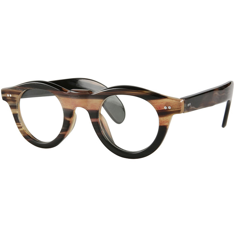 Buffalo Horn Round Glasses NJ1104