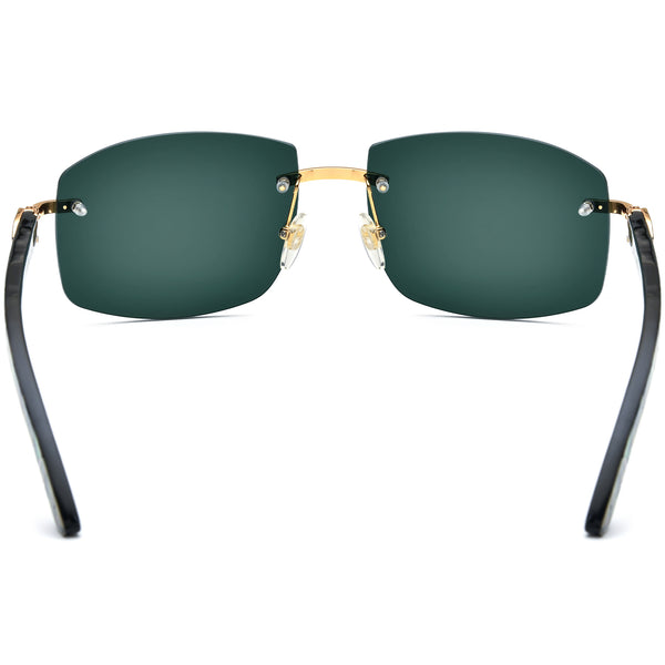 Buffalo Horn Square Sunglasses BRS1009