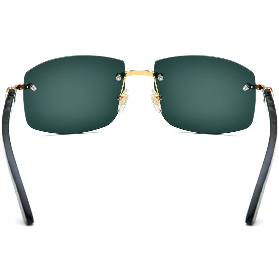 Buffalo Horn Square Sunglasses BRS1009