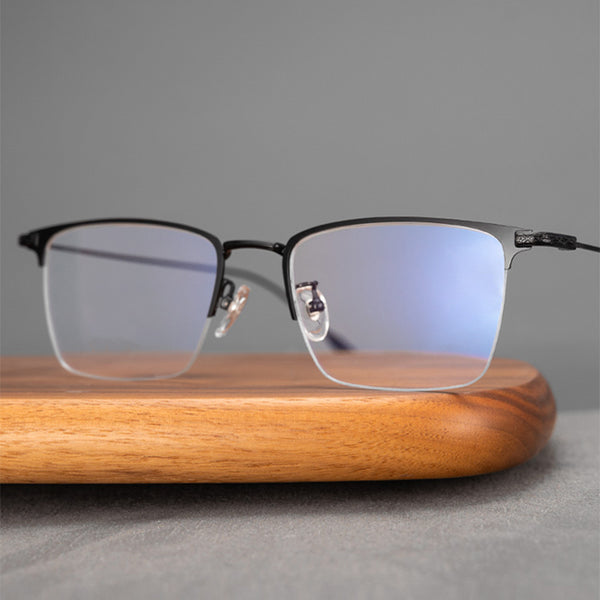 Square Glasses EF1050 - Wide Frames for Men with Larger Heads
